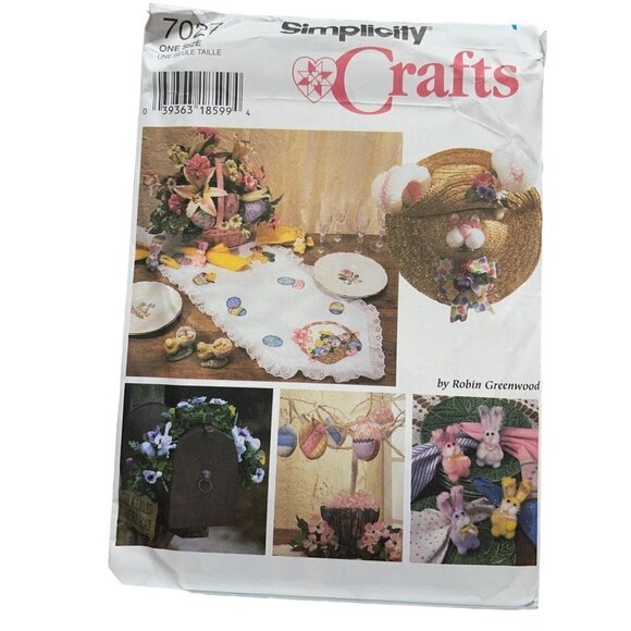 Simplicity Sewing Pattern 7027 Easter Spring Decorations - Picture 1 of 2